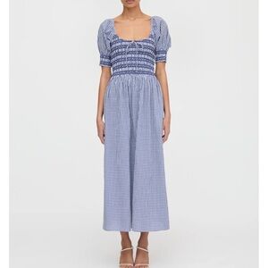 Hill House Home Navy Gingham Puff Sleeve Madeline Dress